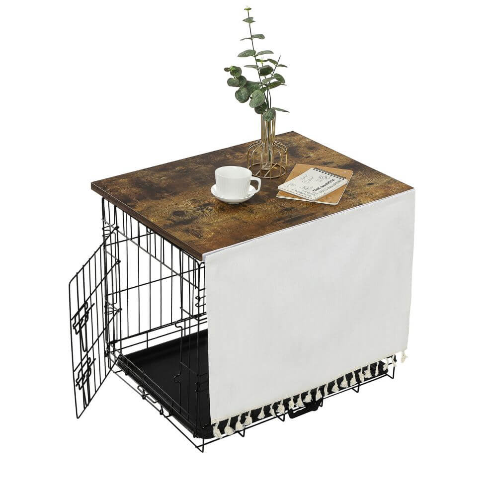 Dog Kennel Indoor Furniture Wood Dog Crate Topper For 42 Inch Crate
