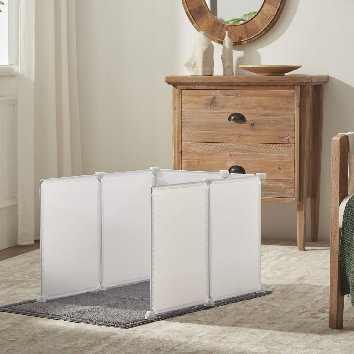 Brand New Cat Litter Box Enclosure Splash Guard meexpaws