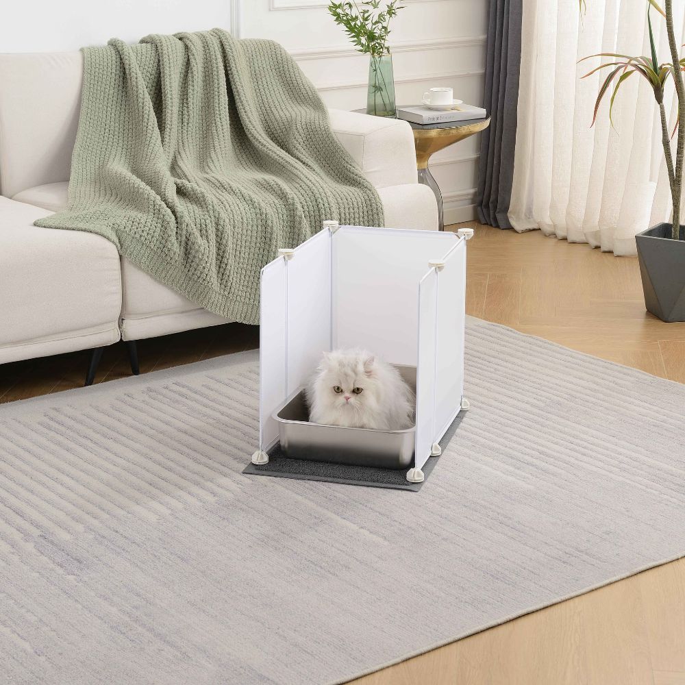 Stainless Steel Litter Box For Cat Large Size with Extra High Sides